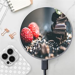 Chocolate Dark Wireless Fast Charger(white) by artworkshop