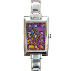 Bubble Color Rectangle Italian Charm Watch by artworkshop