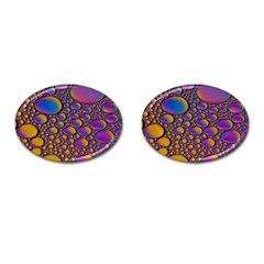 Bubble Color Cufflinks (oval)