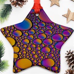 Bubble Color Star Ornament (two Sides)