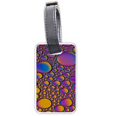 Bubble Color Luggage Tag (one Side) by artworkshop