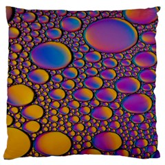 Bubble Color Large Cushion Case (one Side) by artworkshop