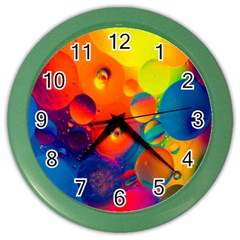 Colorfull Pattern Color Wall Clock by artworkshop