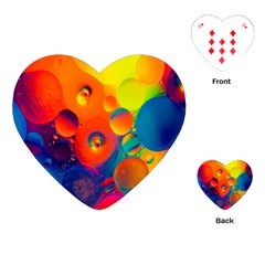 Colorfull Pattern Playing Cards Single Design (heart)