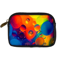 Colorfull Pattern Digital Camera Leather Case by artworkshop