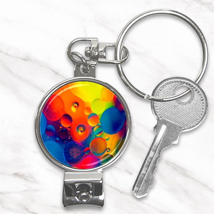 Colorfull pattern Nail Clippers Key Chain