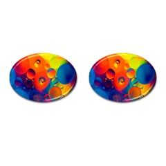 Colorfull Pattern Cufflinks (oval)