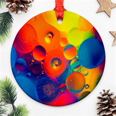 Colorfull Pattern Round Ornament (two Sides) by artworkshop