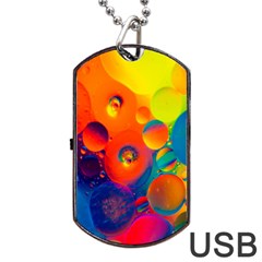 Colorfull Pattern Dog Tag Usb Flash (one Side) by artworkshop