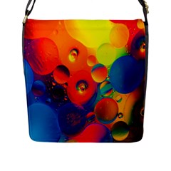 Colorfull Pattern Flap Closure Messenger Bag (l) by artworkshop