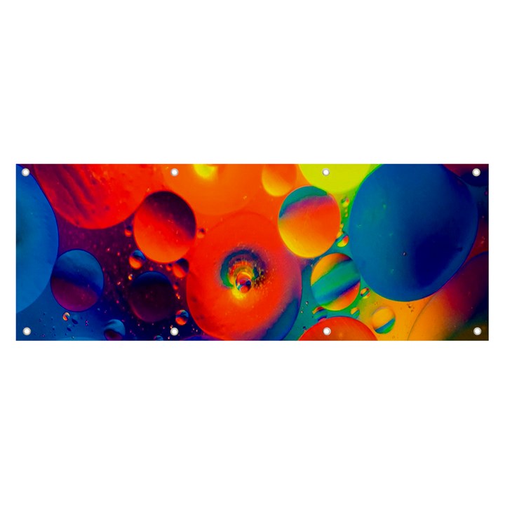 Colorfull pattern Banner and Sign 8  x 3 