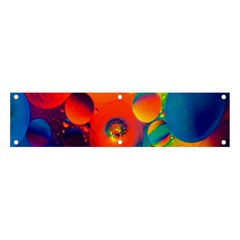 Colorfull Pattern Banner And Sign 4  X 1  by artworkshop