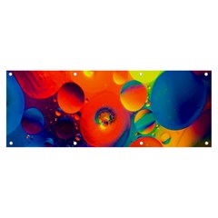 Colorfull Pattern Banner And Sign 8  X 3  by artworkshop