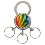  colorful illustrations 3-Ring Key Chain Front