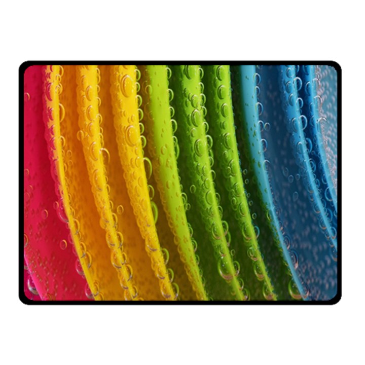  colorful illustrations One Side Fleece Blanket (Small)