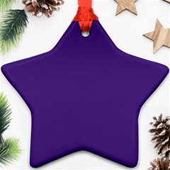 Lavender Twilight Star Ornament (two Sides) by HWDesign