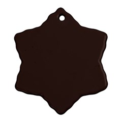 Mahogany Muse Ornament (snowflake) by HWDesign