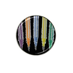 Pencil Colorfull Pattern Hat Clip Ball Marker (4 Pack) by artworkshop