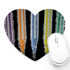 Pencil Colorfull Pattern Heart Mousepad by artworkshop