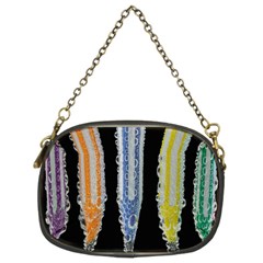 Pencil Colorfull Pattern Chain Purse (two Sides) by artworkshop