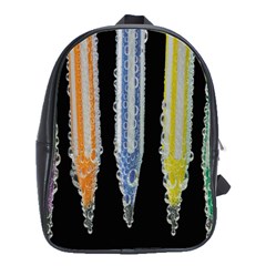 Pencil Colorfull Pattern School Bag (large)