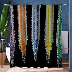 Pencil Colorfull Pattern Shower Curtain 60  X 72  (medium)  by artworkshop