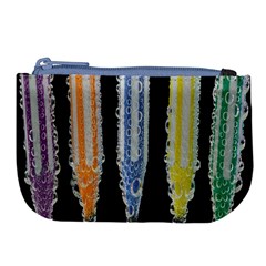 Pencil Colorfull Pattern Large Coin Purse