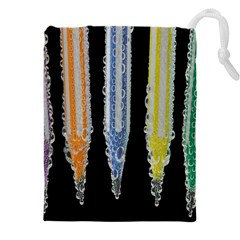 Pencil Colorfull Pattern Drawstring Pouch (4xl) by artworkshop