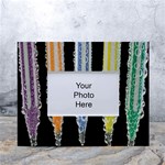 Pencil colorfull pattern White Tabletop Photo Frame 4 x6  Front