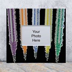 Pencil Colorfull Pattern White Wall Photo Frame 5  X 7  by artworkshop