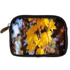 Amazing Arrowtown Autumn Leaves Digital Camera Leather Case by artworkshop