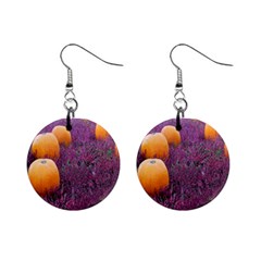  Autumn Decoration Autumn Flowers Autumn Plant Mini Button Earrings by artworkshop