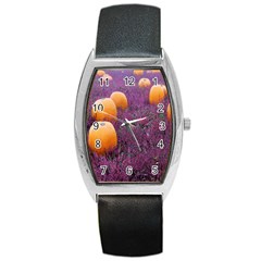  Autumn Decoration Autumn Flowers Autumn Plant Barrel Style Metal Watch by artworkshop