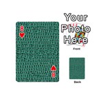 Painted Flowers In Beautiful Style And So Stylish Playing Cards 54 Designs (Mini) Front - Heart8