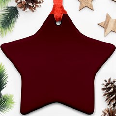 Burgundy Scarlet Ornament (star)