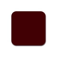 Burgundy Scarlet Rubber Square Coaster (4 Pack) by BohoMe