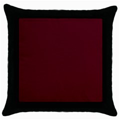 Burgundy Scarlet Throw Pillow Case (black) by BohoMe