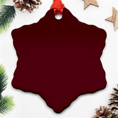 Burgundy Scarlet Ornament (snowflake)