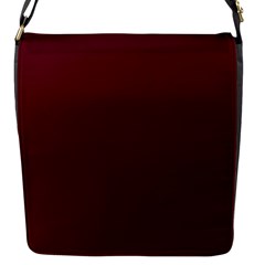 Burgundy Scarlet Flap Closure Messenger Bag (s)