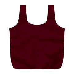 Burgundy Scarlet Full Print Recycle Bag (l)