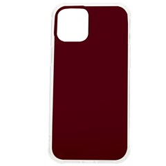 Burgundy Scarlet Iphone 12 Pro Max Tpu Uv Print Case by BohoMe