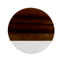 Burgundy Scarlet Marble Wood Coaster (round) by BohoMe