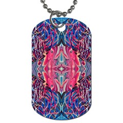 Abstract Arabesque Dog Tag (two Sides) by kaleidomarblingart