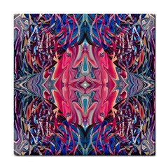 Abstract Arabesque Tile Coaster by kaleidomarblingart