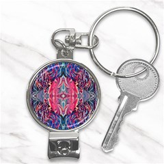 Abstract Arabesque Nail Clippers Key Chain