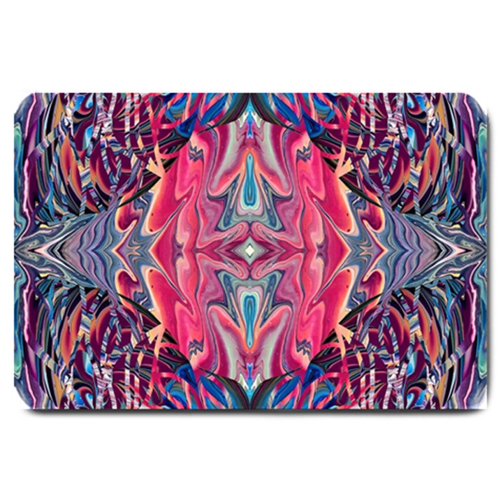 Abstract arabesque Large Doormat