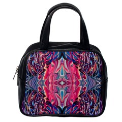 Abstract Arabesque Classic Handbag (one Side) by kaleidomarblingart