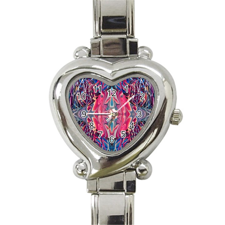 Abstract arabesque Heart Italian Charm Watch