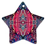 Abstract arabesque Star Ornament (Two Sides) Front