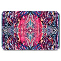 Abstract Arabesque Large Doormat by kaleidomarblingart